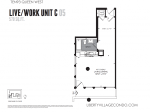 1093 Queen St West LiveWork Unit C 05 Gr Floor Plan