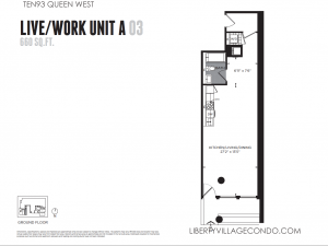 1093 Queen W LiveWork Unit A 03 Gr Floor Plan