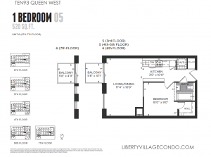 1093 queen st w 1 bedroom condo 520 sq ft floor plan 05