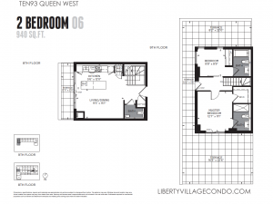 Ten93 Queen 2 bedroom with terrace floor plan 06 940 square feet