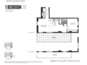 Ten93 preconstruction for sale 1 bedroom 659 sq ft floor plan 13