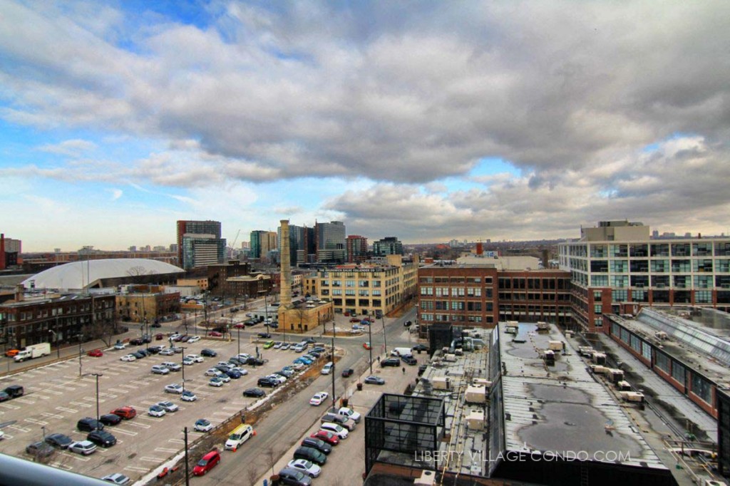 Liberty Market Lofts north view over Liberty Village