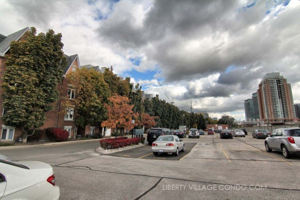 Sudbury St townhomes surface parking lot