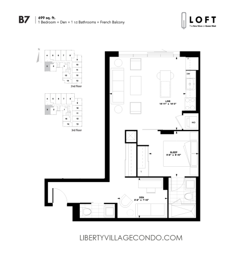 Q-Loft-floor-plan-1-bedroom+den-669-sq-ft-B7