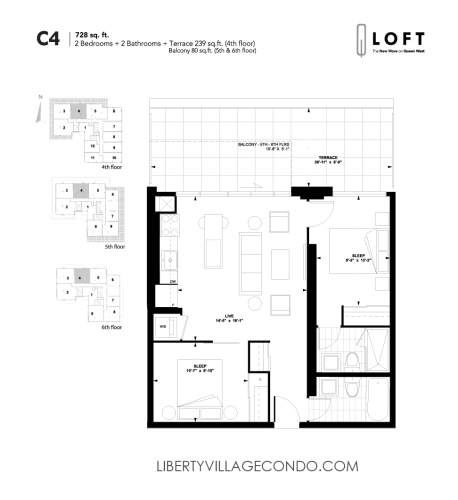 Q-Loft-floor-plan-2-bedroom-728-sq-ft-C4