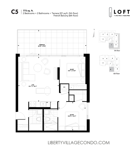 Q-Loft-floor-plan-2-bedroom-773-sq-ft-C5