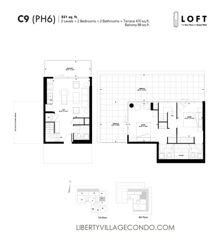 Q-Loft-floor-plan-2-bedroom-831-sq-ft-C9