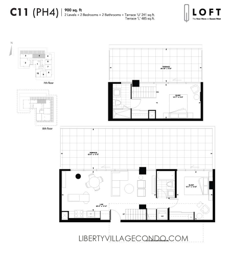 Q-Loft-floor-plan-2-bedroom-900-sq-ft-C11