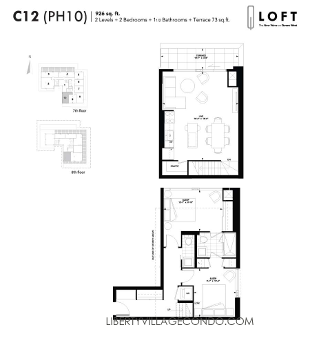 Q-Loft-floor-plan-2-bedroom-926-sq-ft-C12